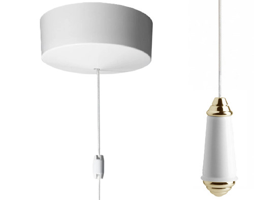 Bathroom ceiling light pull - ceiling,