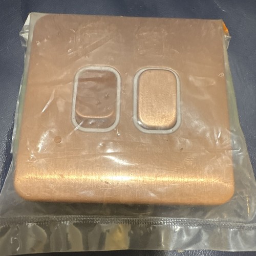 Screwless brushed gold rocker - screwless,