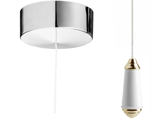 Bathroom ceiling light - light, pull