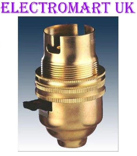 Brass switched lamp bulb - switched,
