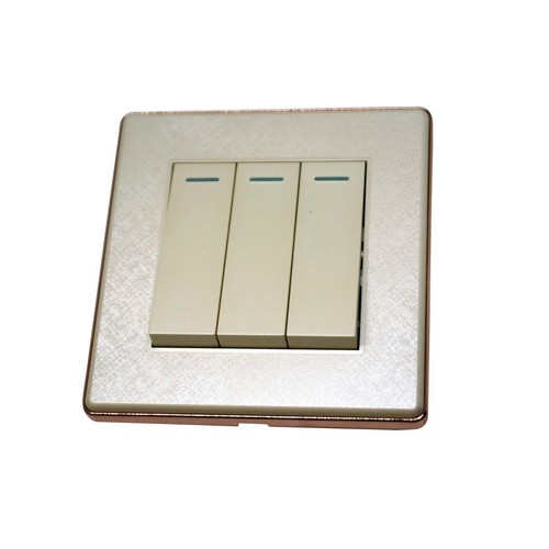 Gang wall light switch - 1/2/3,