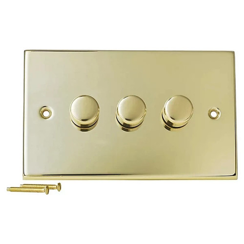 Volex crabtree brass gold - brass, 3