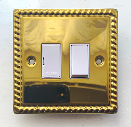Brass gold white - gold/white, fused